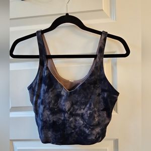 lululemon Align Tank Top - tie dye blue - Size 8